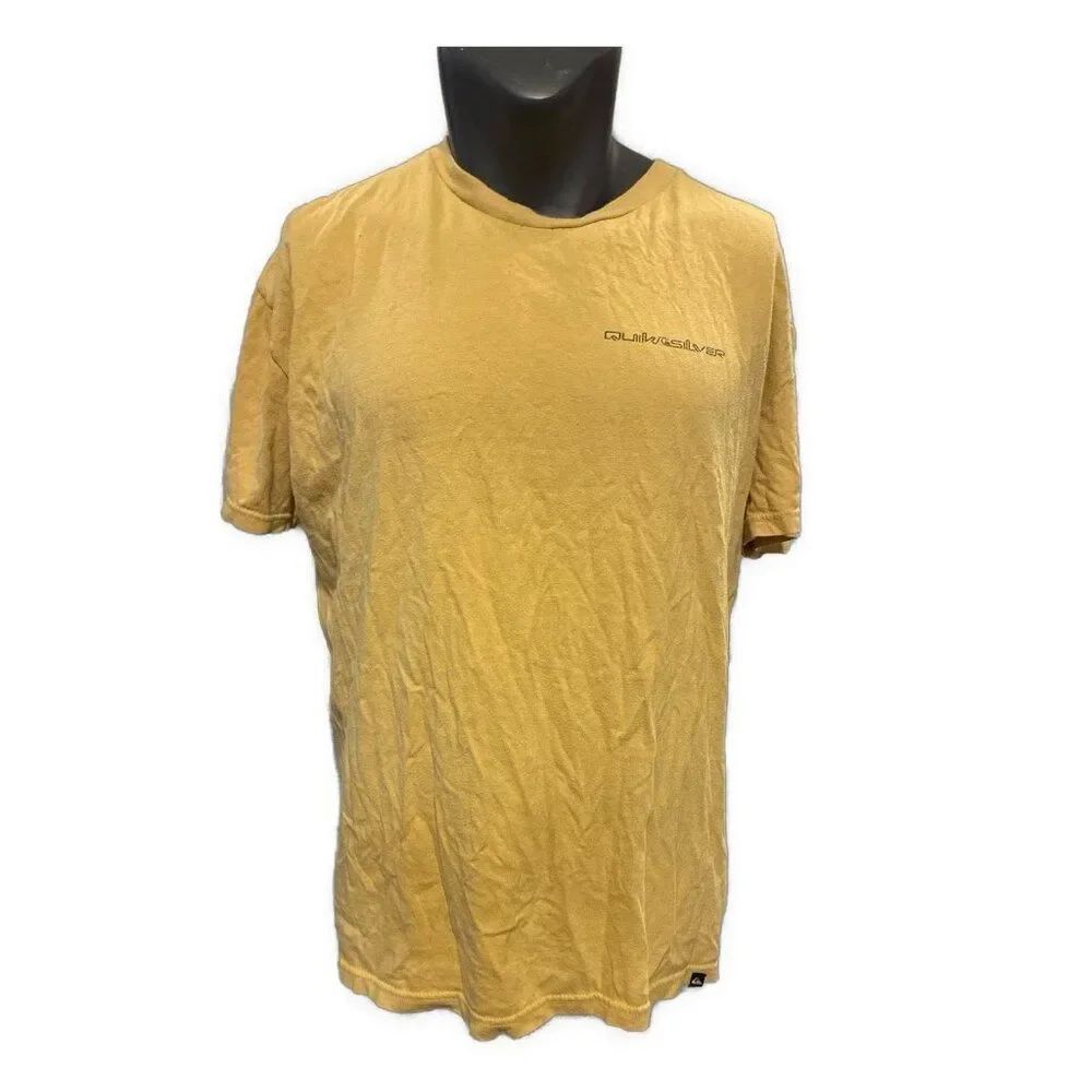 quiksilver mens yellow short sleeve t shirt Regular Xl